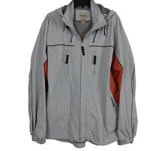 Red Head | 2 in One Vest & Jacket Gray Orange Zip Outdoor | Size L